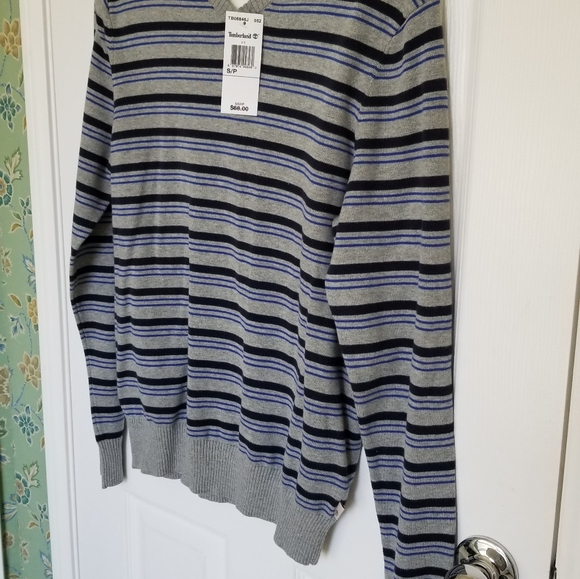 Timberland 100% Cotton V-Neck Sweater - Picture 6 of 8